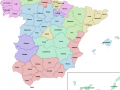 Mapa de España con sus provincias