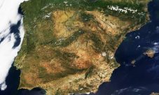 Mapa satelital de España